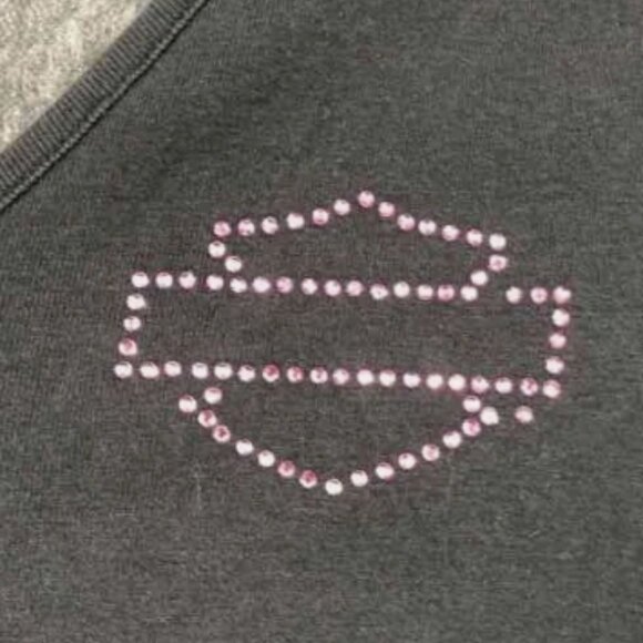 Vintage 2000s Harley Davidson Eagle Cutout Graphic Tee - Picture 4 of 6